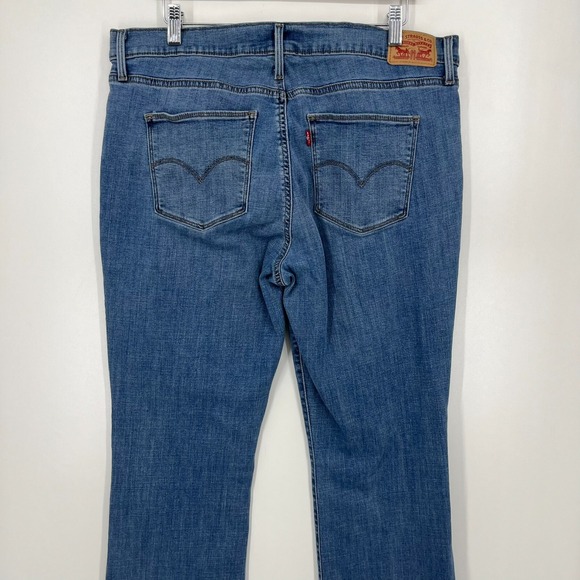 Levi's Jeans Women's 34 Blue Slimming Boot Medium Wash Stretch Cotton - Picture 7 of 12
